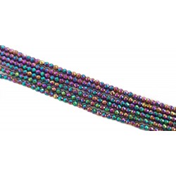 Hematyt 4mm fasetowany sznur - kolorowy