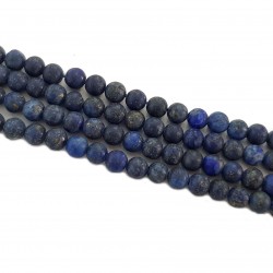 Lapis lazuli 4mm matowy gładki kulka sznur