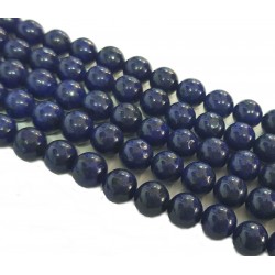 Lapis lazuli ok. 6-6,5mm gładka kulka - sznur
