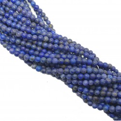 Lapis lazuli 4mm gładki kulka sznur