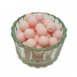 Koraliki plastikowe kulki matowe 10mm - jasno różowy